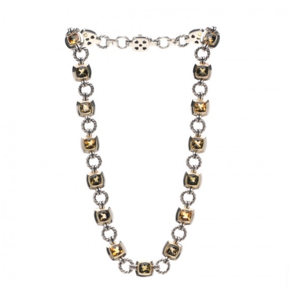 David Yurman Yellow Renaissance Gemstone Necklace - Picture 7 of 8